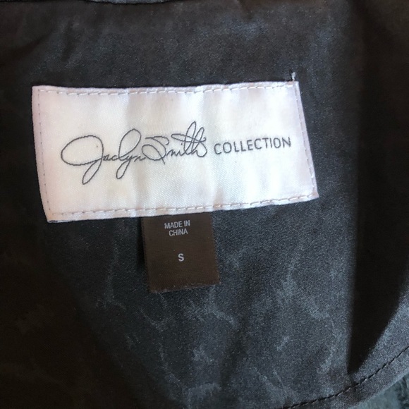 ❤️Jaclyn Smith black leopard print coat - Picture 8 of 9